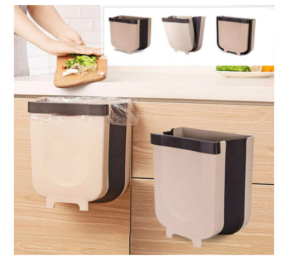 Basurero de cocina plegable grande